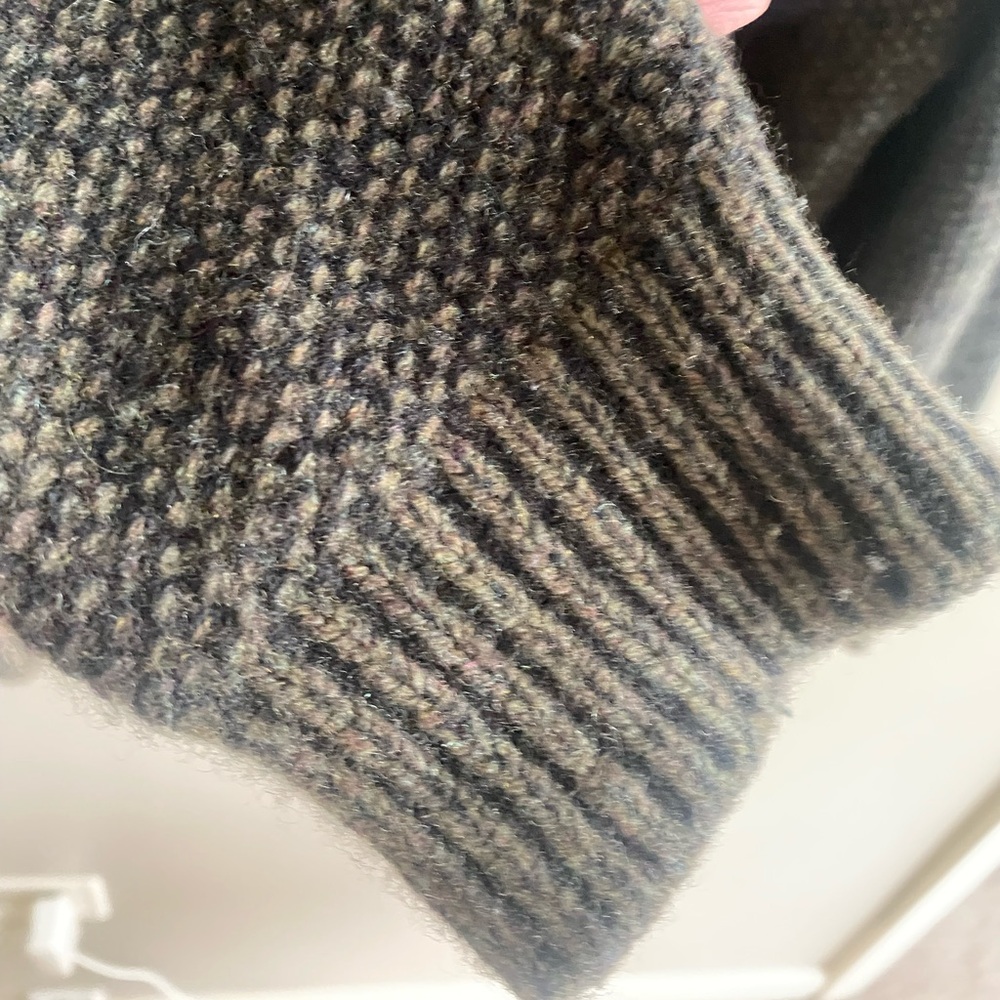 Fisherman Out Of Ireland Ribbed Sweater Men XXL Brown Virgin Wool Donegal - Picture 8 of 12